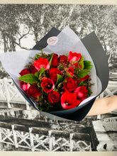 Load image into Gallery viewer, Enchanted Love - Red Roses &amp; Tulips - SYDNEY - IN STOCK
