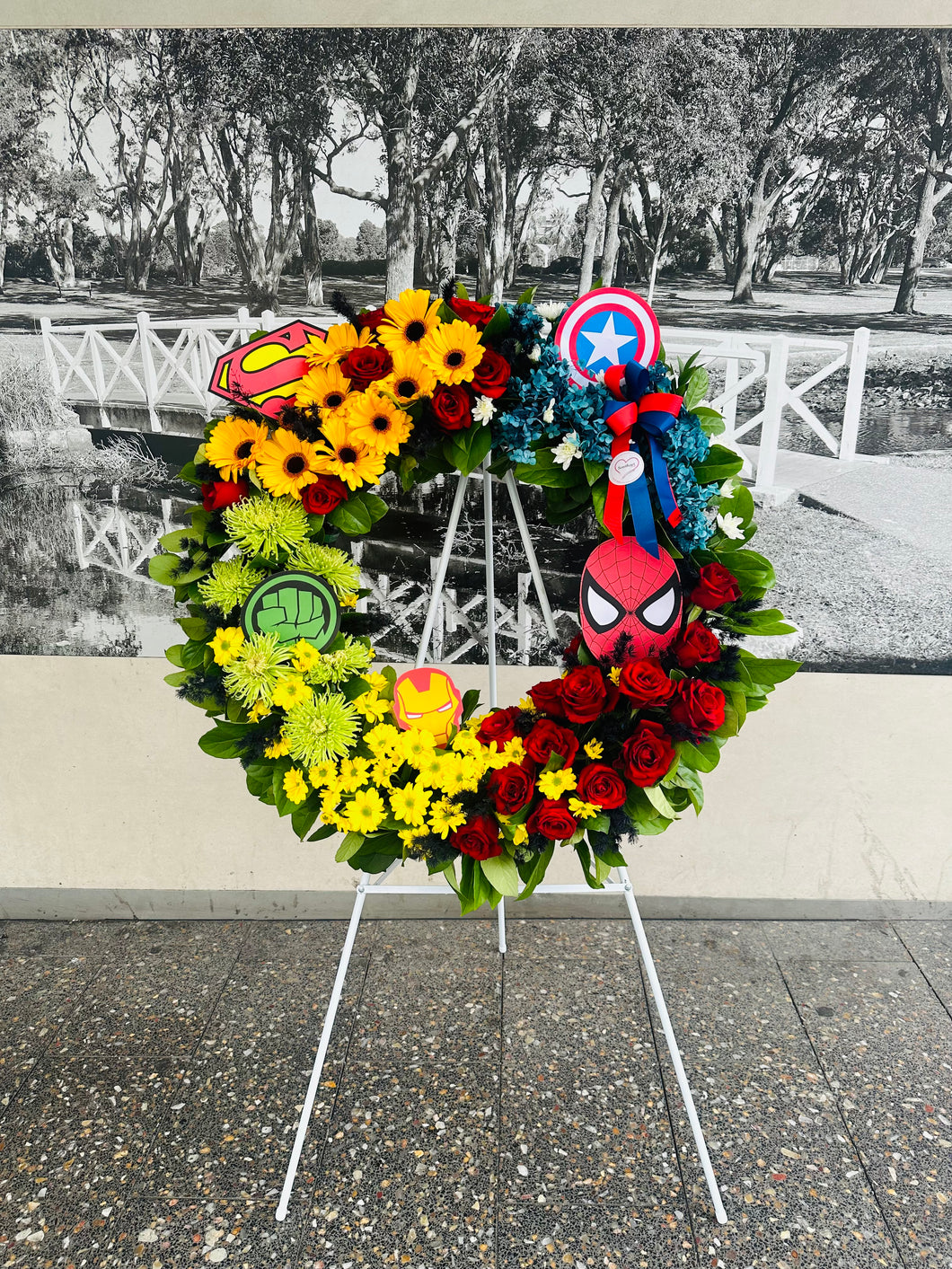 Marvel Superhero Wreath