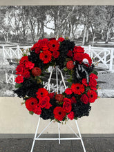 Load image into Gallery viewer, Black and Red Wreath
