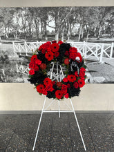 Load image into Gallery viewer, Black and Red Wreath
